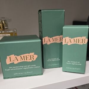 La Mer Skincare Set in Elegant Green Packaging